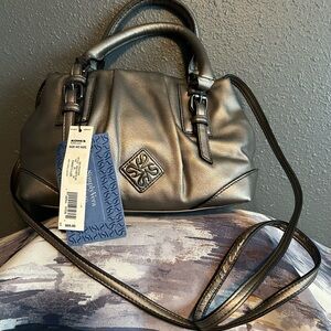 Simply Vera Vera Wang Mini Gunmetal Grey Satchel
